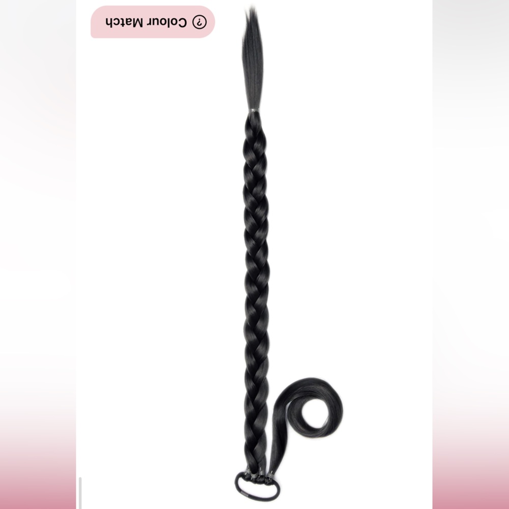 LullaBellz hair extension grande braid 26” jet black